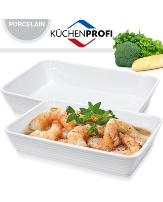Tava dreptunghiulara pentru cuptor, portelan, 30x21cm, colectia Burgund - KUCHENPROFI